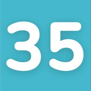 Modern White Number Wall Art